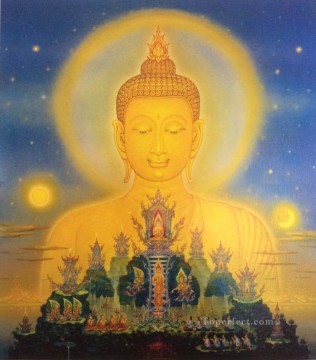 150の主題の芸術作品 Painting - 現代仏陀ファンタジー 009 CK 仏教